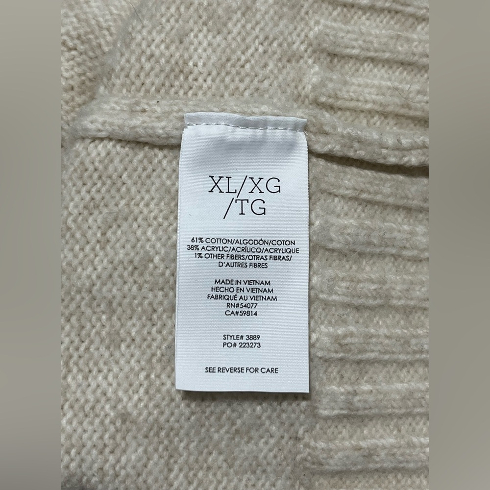 Cabi Tuck Turtleneck Sweater #3889 XL - Picture 4 of 5